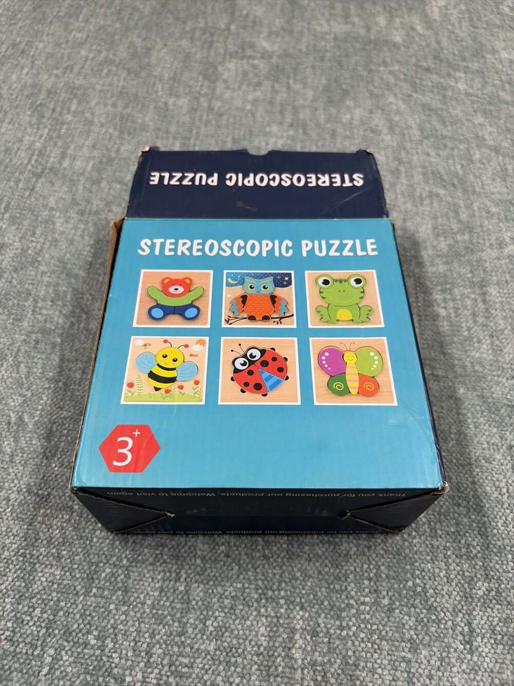 Coogam Stereoscopic Wooden 3D Animal Puzzles 6-Pack Set